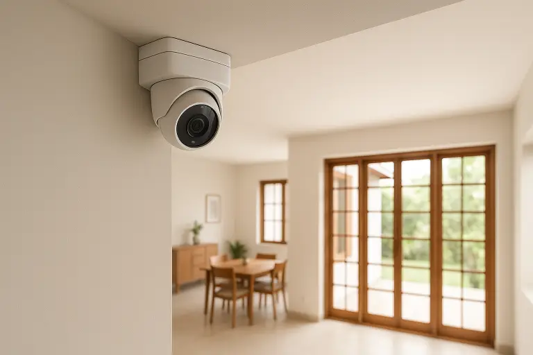 CCTV camera installation project in Kochi home