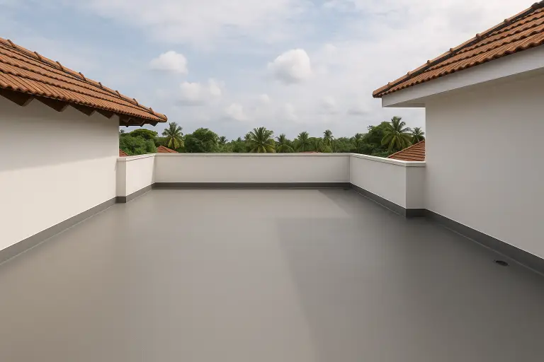 Terrace waterproofing project completed in Kochi